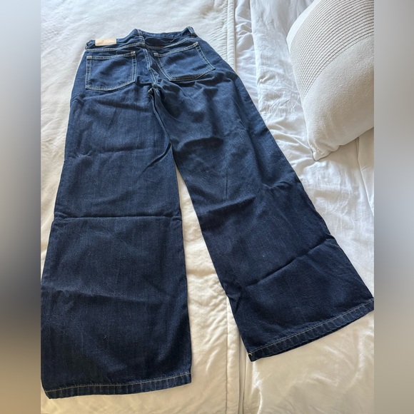 Everlane Women's High Rise Wide Leg Jeans in Indigo - Picture 4 of 8